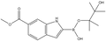 6-Methoxycarbonylindole-2-boronic acid pinacol ester 