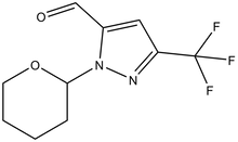 1-(Oxan-2-yl)-3-(trifluoromethyl)pyrazole-5-carboxaldehyde 