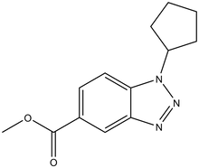 Methyl 1-cyclopentyl-1,2,3-benzotriazole-5-carboxylate 