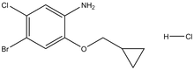 4-Bromo-5-chloro-2-(cyclopropylmethoxy)aniline HCl 