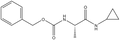 Benzyl N-[(1S)-1-(cyclopropylcarbamoyl)ethyl]carbamate 