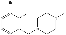 1-Bromo-2-fluoro-3-(4-methylpiperazinomethyl)benzene 