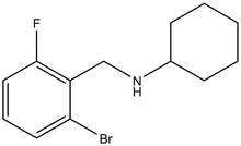 N-[(2-Bromo-6-fluorophenyl)methyl]cyclohexanamine 