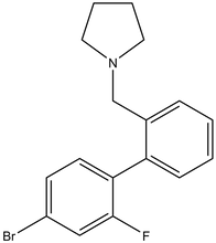 4-Bromo-2-fluorophenyl-1-(pyrrolidinomethyl)benzene 