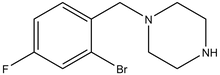 2-Bromo-4-fluoro-1-(piperazinomethyl)benzene 