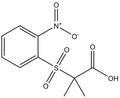 2-Methyl-2-[(2-nitrobenzene)sulfonyl]propanoic acid 