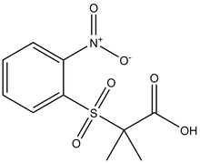 2-Methyl-2-[(2-nitrobenzene)sulfonyl]propanoic acid 