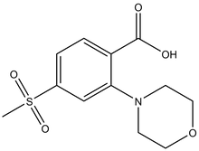 4-(Methylsulfonyl)-2-morpholinobenzoic acid 