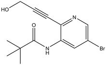 N-(5-Bromo-2-(3-hydroxyprop-1-yn-1-yl)pyridin-3-yl)pivalamide 