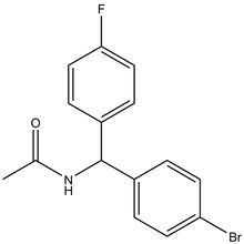 N-[(4-Bromophenyl)(4-fluorophenyl)methyl]acetamide 