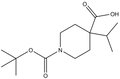 1-Boc-4-isopropyl-4-piperidinecarboxylic acid 250 mg