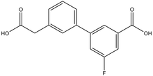 3-[3-(carboxymethyl)phenyl]-5-fluorobenzoic acid 