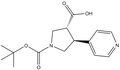 Boc-(+/-)-trans-4-(4-pyridinyl)-pyrrolidine-3-carboxylic acid 