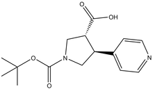 Boc-(+/-)-trans-4-(4-pyridinyl)-pyrrolidine-3-carboxylic acid 