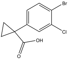 1-(4-Bromo-3-chlorophenyl)cyclopropane-1-carboxylic acid 