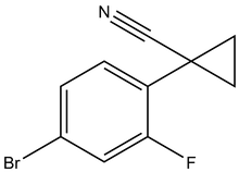 1-(4-Bromo-2-fluorophenyl)cyclopropane-1-carbonitrile 