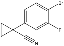 1-(4-Bromo-3-fluorophenyl)cyclopropane-1-carbonitrile 