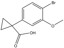 1-(4-Bromo-3-methoxyphenyl)cyclopropane-1-carboxylic acid 