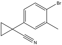 1-(4-Bromo-3-methylphenyl)cyclopropane-1-carbonitrile 