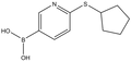2-(Cyclopentylthio)pyridine-5-boronic acid 