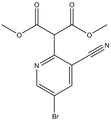 1,3-Dimethyl 2-(5-bromo-3-cyanopyridin-2-yl)propanedioate 