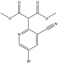 1,3-Dimethyl 2-(5-bromo-3-cyanopyridin-2-yl)propanedioate 