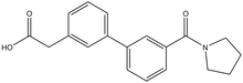 3-Carboxymethyl-3'-(pyrrolidinocarbony)biphenyl 
