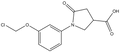 1-(5-Chloro-methoxyphenyl)-5-oxo-3-pyrrolidinecarboxylic acid 