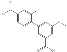 2-Fluoro-5'-methoxybiphenyl-3',4-dicarboxylic acid 