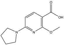 2-Methoxy-6-(pyrrolidin-1-yl)nicotinic acid 