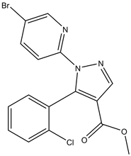 Methyl 1-(5-bromopyridin-2-yl)-5-(2-chlorophenyl)pyrazole-4-carboxylate 