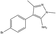 4-(4-Bromophenyl)-2,5-dimethylpyrazol-3-amine 