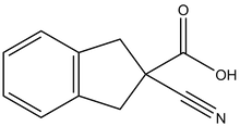 2-Cyano-1,3-dihydroindene-2-carboxylic acid 