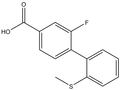 3-Fluoro-4-(2-methylthiophenyl)benzoic acid 