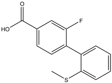 3-Fluoro-4-(2-methylthiophenyl)benzoic acid 