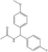 N-[(4-Fluorophenyl)(4-methoxyphenyl)methyl]acetamide 
