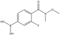 N-Methoxy-N-methyl 4-borono-2-fluorobenzamide 