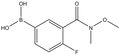 N-Methoxy-N-methyl 5-borono-2-fluorobenzamide 