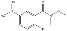 N-Methoxy-N-methyl 5-borono-2-fluorobenzamide 