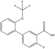 2-Fluoro-5-[2-(trifluoromethoxy)phenyl]benzoic acid