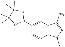 1-Methyl-5-(4,4,5,5-tetramethyl-1,3,2-dioxaborolan-2-yl)-1h-indazol-3-amine 