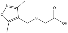 ([(3,5-Dimethylisoxazol-4-yl)methyl]thio)acetic acid 