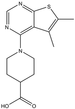 1-(5,6-Dimethyl-thieno[2,3-d]pyrimidin-4-yl)-piperidine-4-carboxylic acid 