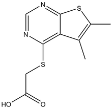 (5,6-Dimethyl-thieno[2,3-d]pyrimidin-4-ylsulfanyl)-acetic acid 