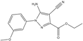 Ethyl 5-amino-4-cyano-1-(3-methoxyphenyl)pyrazole-3-carboxylate 