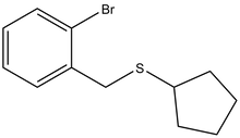 2-(S-Cyclopentylthiomethyl)-1-bromobenzene 