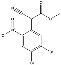 Methyl 2-(5-bromo-4-chloro-2-nitrophenyl)-2-cyanoacetate 