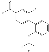 3-fluoro-4-[2-(trifluoromethoxy)phenyl]benzoic acid 