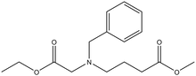 Methyl 4-[n-benzyl-n-(2-ethoxy-2-oxoethyl)amino]butanoate 