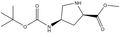 Methyl N-BOC-(2R,4R)-4-Aminopyrrolidine-2-carboxylate 